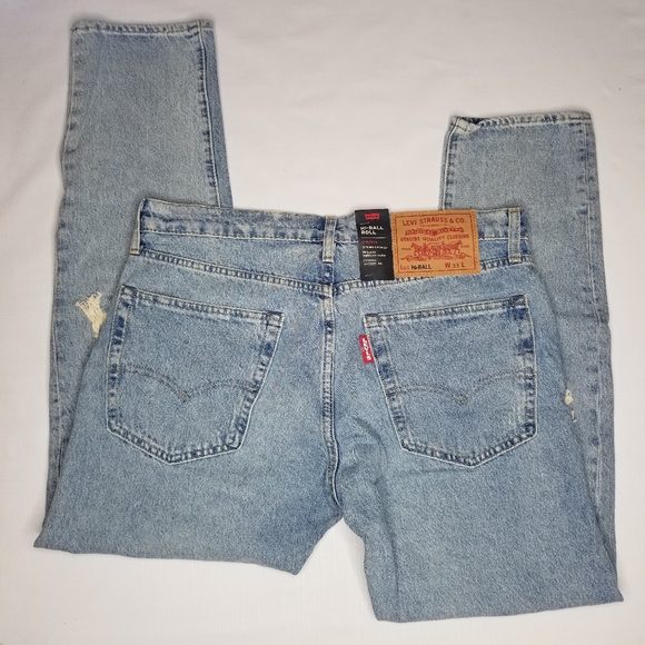 NWT Levi's Men's Premium Hi-Ball Roll Distressed Ripped Jeans - Picture 8 of 16